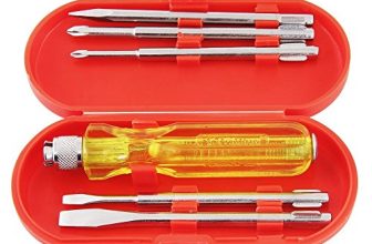 Spartan Bs-01 5-Pieces Screwdriver Kit/Screwdriver Set For Home Use/For Multipurpose Application (S-6, Yellow)