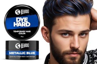 Beardo Dye Hard Temporary Hair Color – Metallic Blue, 25G | Temporary 1-Day 1-Wash | Diy Instant Hair Color Makeup For Men | No Bleach | No Ammonia | No Damage