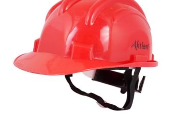 Aktion Ak H12_Red Safety Helmets Rachet Type, Is 2925:1984 Color: Red, Pack Of 15