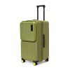 Mokobara The Transit Trunk Expandable Luggage – Green | Unisex Polycarbonate 8 Wheel Trolly Hardsided Suitcase With Built In Tsa Lock Travel Suitcase (So Matcha Limery) (So Matcha Limeray 2.0)