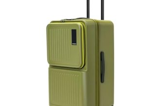 Mokobara The Transit Trunk Expandable Luggage – Green | Unisex Polycarbonate 8 Wheel Trolly Hardsided Suitcase With Built In Tsa Lock Travel Suitcase (So Matcha Limery) (So Matcha Limeray 2.0)