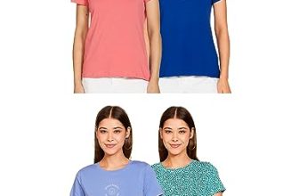 Amazon Brand – Symbol Women’S Regular T-Shirt (Sym-Aw22Wte-006_Multicolor 19_M)