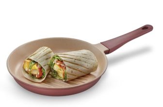 Prestige 24Cm Omega Die-Cast Non-Stick Grill Pan | 3-Layer Coating | Die-Cast Body | Metal Spoon Friendly | Heavy Base | Pink