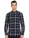 Amazon Brand – Symbol Men’S Checks Regular Casual Shirt (Sy-S22-Cs-04_Navy-Window Chk M)