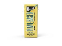 Better Bet Mango Vegan Millet Beverage 2.4L (12 X 200 Ml) | Plant Based | Lactose Free | No Added Preservatives | No Cholesterol | No Trans Fat