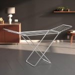 Amazon Basics Premium Cloth Iron & Plastic Drying Stand – 3 Way Folding | 42 Feet Drying Length |Total 20 Drying Rails (Silver)