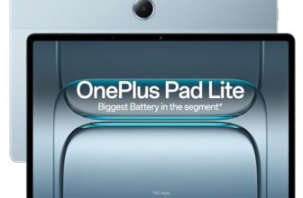 Oneplus Pad Lite With Biggest Battery In Segment 9340 Mah, Massive 11″ (27.94 Cm) Display With 500 Nits Brightness & 11 Hours Of Video Playback, 6Gb Ram 128Gb Storage, Wi-Fi Connectivity, Aero Blue