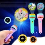Graphene Mini Projector Torch Toy With 3 Slides, 24 Patterns – Safe, Abs Material, Easy, Creative Learning & Bedtime Stories, Transform To Night Light For Ultimate Comfort