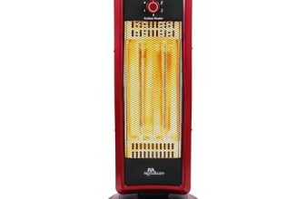 Rr Signature Nferno Carbon Room Heater 1000 Watt | 180 Degree Oscillation | Tip Over Protection |2 Heat Settings (500 W/ 1000 W) | 2 Year Warranty (Maroon)