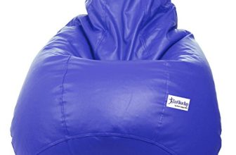 Sattva Classic Leatherette Bean Bag Cover (Without Beans) Xxl Size – Royal Blue