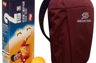 Dhs Tt Ball 40Mm 2 Star Orange (10 Pcs Box) 20 Pcs With Smart Pro Tt Special Cover Speed Wine