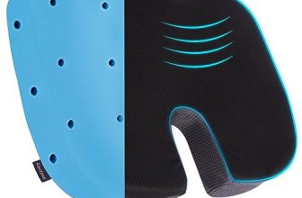 Careforce Orthopedic Coccyx Cushion For Tailbone Pain Gel Car Seat Cushions For Chair Tailbone Pillow For Sitting Seat Cushion For Car Driving Seat Sitting Pillow Coccyx Seat Cushion For Chair Pu+Gel