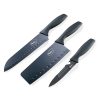 Pigeon By Stovekraft Edge High Grade Stainless Steel 3 Pcs Kitchen Knife Set| Black