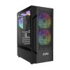 Gamdias Aura Gc7 Argb Mid-Tower Computer Case/Gaming Cabinet | Supports Atx, Micro-Atx, Mini-Itx | Pre Installed Front 2 X 120Mm Rgb/Rear: 1 X 120Mm Rgb Fan | Black