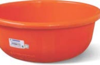 Samruddhi Plastic Small Tub Kisan, 9.5 Ltr.,Orange