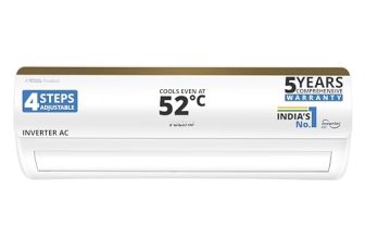Voltas 1.5 Ton 5 Star Inverter Split Ac (Copper, Wi-Fi, 5400W, 4 Way Swing, Super Silent Operation, 5-In-1 Adjustable Mode, Anti-Dust Filter, 185V Vertis Smart Air Elite Gold, White)