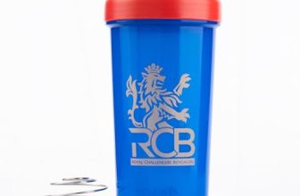 Boldfit Plastic Royal Challengers Bengaluru Rcb Official Merchandise Gym Shaker For Protein Shake Leakproof Shaker Bottles For Protein, Preworkout & Bcaa Shake, Gym Bottle – Blue, 700 Ml