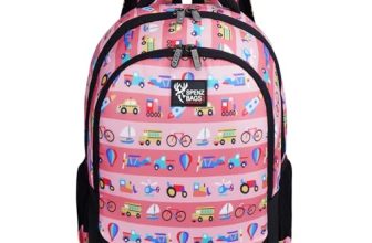 Spenz Kidz Unisex School Bag For Small Kids | 2 Compartment Backpack For Boys & Girls With Water Resistant Fabric (Orange)