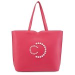 Caprese Pink Cloud Tote Medium Pink Solid Women’S Office Handbag