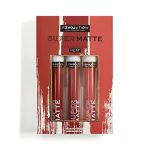 Makeup Revolution Lipstick Set Multi (Matte) Intensely Pigmented & Long-Lasting, Velvet Water Proof Lip Makeup, Vegan & Cruelty-Free (3)