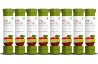 Gnc Apple Cider Vinegar Effervescent Tablets | 750Mg Acv With The Mother | Supports Weight Loss | Healthy Gut & Digestion | With 6% Acetic Acid, Vitamin B6 & B12 | Apple Flavor – 15 Tablets (Pack Of 8)