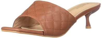 Van Heusen Womens Flatform Heeled Sandal, Brown, 6 Uk