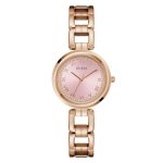 Guess Dress 32 Mm Pink Dial Women Analog Watch- U1387L8M