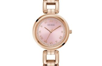 Guess Dress 32 Mm Pink Dial Women Analog Watch- U1387L8M