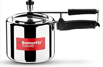 Butterfly Friendly Inner Lid 3 Liters Aluminium Pressure Cooker (Silver)