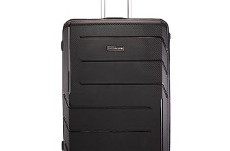 Swissbrand Matterhorn Range Black Color Hard Large Luggage