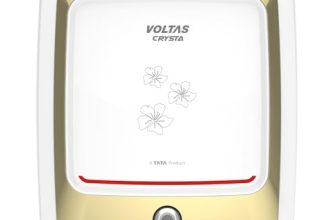 Voltas Crysta 5-Star 15L Water Heater 2000W, Warranty Of 7 Years On Tank, 3 Years On Heating Element, 2 Years On Product By Voltas|Free Installation| Free Connecting Pipe|Copper Element|8 Bar (White)
