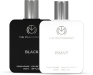 The Man Company Black With Pravy Perfume Combo 2 X 50Ml | Long-Lasting Fragrance For Men | Men’S Perfume  –  100 Ml(For Men)