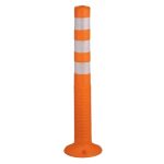 Aktion Safety Flexible Plastic Spring Post Barrier (Orange), (Pack Of 10)