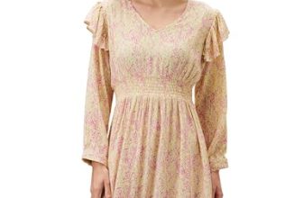 Amazon Brand – Eden & Ivy Women’S Crinkled Rayon Knee Length Fit & Flare Dress_Eni-Ss23-Wdr-104_Lime_Xl