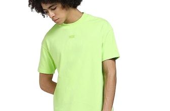 Jack & Jones Men Relaxed Fit T-Shirt (Tender Shoots (Green)_M)