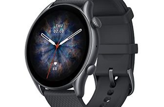 Amazfit Gtr 3 Pro Smart Watch With Bt Phone Calls, Blood Pressure Monitoring, 1.45 Amoled Display, 24/7 Heart Rate Tracking, Alexa, Gps, Wifi, 12-Day Battery Life, 150 Sports Modes (Infinite Black)