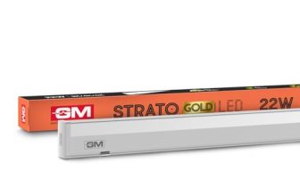 Gm Strato 22 Watt Led Batten Tube Light For Home, 2200 Lumens, 6500K Cool Day White, Long Life, Anti-Glare Diffuser, Fluctuation Proof For Home