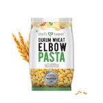 Chef’S Basket Elbow Pasta | Made With 100% Durum Wheat Semolina | 100% Suji | No Maida | Rich In Protein & Fibre | 100% Vegetarian | Non-Sticky Healthy Pasta | 500 Gm Pouch