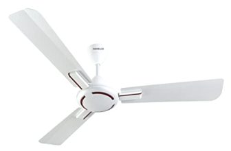 Havells 1200Mm Ambrose Es Ceiling Fan|Premium Finish, Deco. Fan, Elegant Looks, High Air Delivery, Energy Saving, 100% Pure Copper Motor|2 Year Warranty By Brand | (Pack Of 1, Pearl White Wood) 1 Star