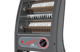 Rr Signature Torrid Quartz Room Heater 800 Watt | Low Power Consumption | Tip-Over Protection | 2 Heating Rods For Quick Heating | Cool Touch Body | 2 Year Warranty