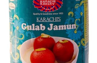 Karachi Bakery Gulab Jamun 1 Kg | Indian Mithai | 16 Pieces Per Can