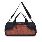 Jager-Smith Jsgb501(Black,Orange) Unisex Gym Bag With Shoe Compartment | Front Pocket With Bottle Holder