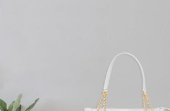 Bagsy Malone Vegan Leather Stylish Tote Bag Pack Of 4 | For College Office & Daily Use (Croco White)