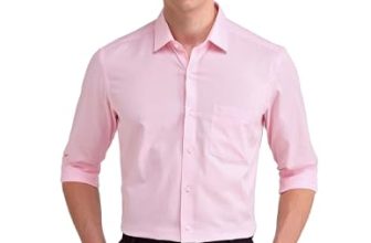 Arrow Men’S Cotton Textured Slim Fit Shirt (Araeosh1865_Lt. Pink,42)