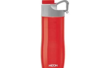 Milton Alpha 500 Stainless Steel Sports Water Bottle, 480Ml/89Mm, Red
