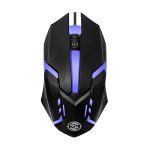 Salpido M27 Wired Usb Optical Gaming Mouse, 1000 Dpi Precision | Ergonomic Gaming Design With Led Light, 3 Buttons, Plug & Play, 1.1M Cable, Lightweight Usb Mouse For Pc, Laptop, Mac & Windows (Black)