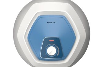 Bajaj Armour Contempo 10L Storage Water Heater | 5 Star Bathroom Geyser | Faster Heating | Thermo-Knob | Shock-Resistant, Rust-Proof | Child Safety | 10Y Tank 6Y Element 4Y Warranty | 【White】