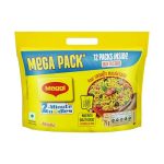 Maggi 2-Minute Instant Noodles, Masala Noodles With Goodness Of Iron, Made With Choicest Quality Spices, Favourite Masala Taste, 840/900G Pouch (Pack Of 12, 70/75G Each) (Weight May Vary)