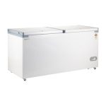 Amazon Basics Double Door Deep Freezer | 5 Star Rated | Stabilizer-Free | Extended Cooling Retention | With Bottom Wheels, 526 L, White