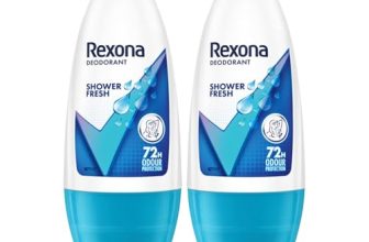 Rexona For Female Shower Fresh Underarm Roll On Deodorant + Antiperspirant With Glycerine, Removes Odour, Even Skin Tone,Keeps Skin Fresh & Clean, Alcohol Free, 50 Ml (Pack Of 2)